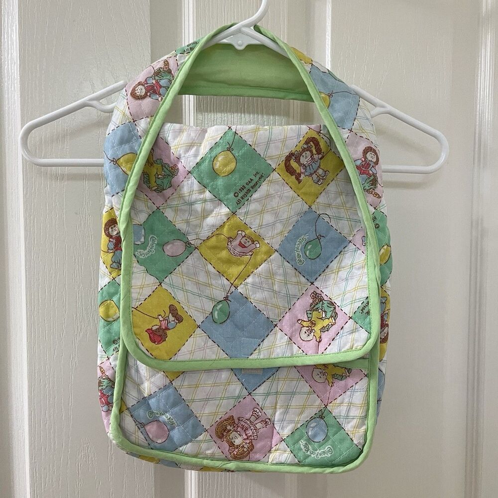 Vintage Cabbage Patch Kids Doll Quilted Diaper Bag COLECO OAA 1983